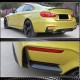 Накладки на задний бампер Flap V1 (для F82/F83, Карбон) для BMW 4 серия F-32 2012-2020 гг