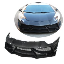 Накладки на передний бампер Lip (Карбон) для Lamborghini Aventador