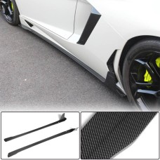 Накладки на пороги (Карбон) для Lamborghini Aventador