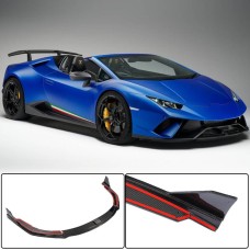 Накладка на передний бампер Lip V2 (Карбон) для Lamborghini Huracán