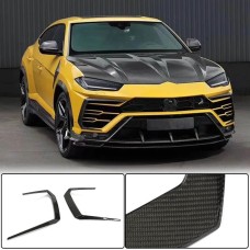 Накладки на передний бампер Flap (Сухой карбон) для Lamborghini Urus