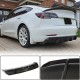 Диффузор заднего бампера Карбон V1 (2016-2022) для Tesla Model 3