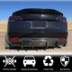 Диффузор заднего бампера Карбон V2 (2016-2022) для Tesla Model 3