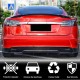 Диффузор заднего бампера Карбон V2 (2016-2020) для Tesla Model S
