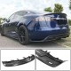 Диффузор заднего бампера Карбон V1 для Tesla Model S