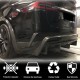 Диффузор заднего бампера Карбон V2 (2016-2020) для Tesla Model X