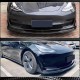 Накладка на передний бампер Lip Карбон V1 (2016-2022) для Tesla Model 3