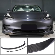 Накладка на передній бампер Lip Карбон V2 (2016-2022) для Tesla Model 3