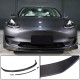 Накладка на передний бампер Lip Карбон V2 (2016-2022) для Tesla Model 3