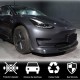 Накладка на передний бампер Lip Карбон V2 (2016-2022) для Tesla Model 3