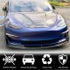 Накладка на передний бампер Lip Карбон V3 (2016-2022) для Tesla Model 3
