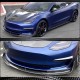 Накладка на передний бампер Lip Карбон V3 (2016-2022) для Tesla Model 3