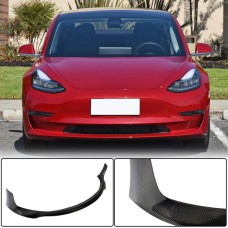 Накладка на передній бампер Lip Карбон V4 (2016-2022) для Tesla Model 3