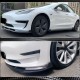 Накладка на передний бампер Lip Карбон V5 (2016-2022) для Tesla Model 3