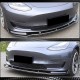 Накладка на передний бампер Lip Карбон V5 (2016-2022) для Tesla Model 3