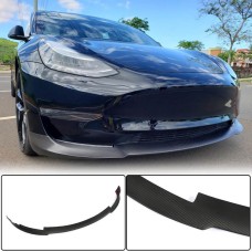 Накладка на передній бампер Lip Карбон V6 (2016-2022) для Tesla Model 3