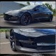 Накладка на передний бампер Lip Карбон V6 (2016-2022) для Tesla Model 3