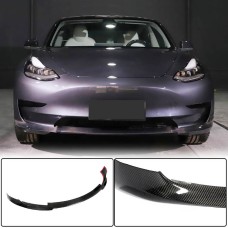 Накладка на передній бампер Lip Карбон V7 (2016-2022) для Tesla Model 3