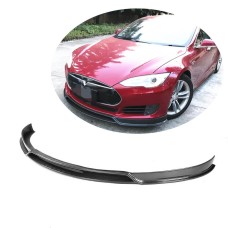 Накладка на передній бампер Lip Карбон (2012-2015) для Tesla Model S