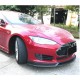 Накладка на передний бампер Lip Карбон (2012-2015) для Tesla Model S