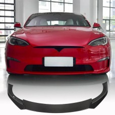 Накладка на передній бампер Lip Карбон V3 (2021-2023) для Tesla Model S