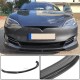 Накладка на передний бампер Lip Карбон V1 (2016-2020) для Tesla Model S