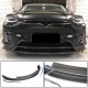 Накладка на передний бампер Lip Карбон V1 (2016-2020) для Tesla Model X