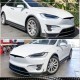 Накладка на передний бампер Lip Карбон V1 (2016-2020) для Tesla Model X