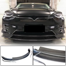 Накладка на передній бампер Lip Карбон V3 (2016-2020) для Tesla Model X