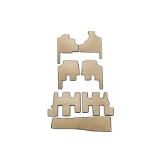 Коврики EVA (для Grand Voyager, АКПП, Бежевый) для Chrysler Voyager 2001-2007 гг