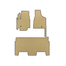 Килимки EVA (2008-2020, 8-ми місний/Комплектація SXT, Бежевий) для Dodge Grand Caravan V рр