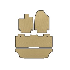 Килимки EVA (3 ряди, Бежевий) для Honda Odyssey
