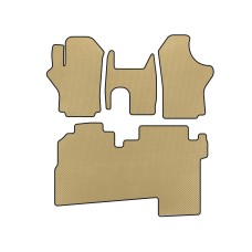 Коврики EVA (2004-2007, 2 ряда, 8-местный, Бежевый) для Hyundai H200, H1, Starex