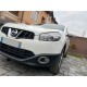 Окантовка противотуманок тільки зовні (2 шт, нерж.) для Nissan Qashqai 2010-2014рр