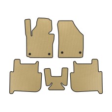 Килимки EVA (2 ряди, 2006-2010, 7-ми місний, Бежевий) для Volkswagen Touran рр