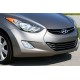 Накладки на решітку (3 шт, нерж.) для Hyundai Elantra (MD/UD) 2011-2015 рр Накладки на решітку (3 шт, нерж.) для Hyundai Elantra (MD/UD) 2011-2015 рр