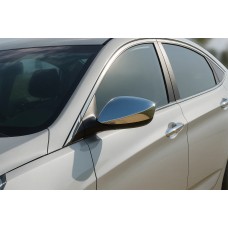 Накладки на дзеркала без повторювача (2 шт., нерж.) для Hyundai Elantra (MD/UD) 2011-2015 рр