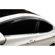 Повна окантовка стекол (10 шт, нерж.) для Hyundai Elantra (MD/UD) 2011-2015 рр
