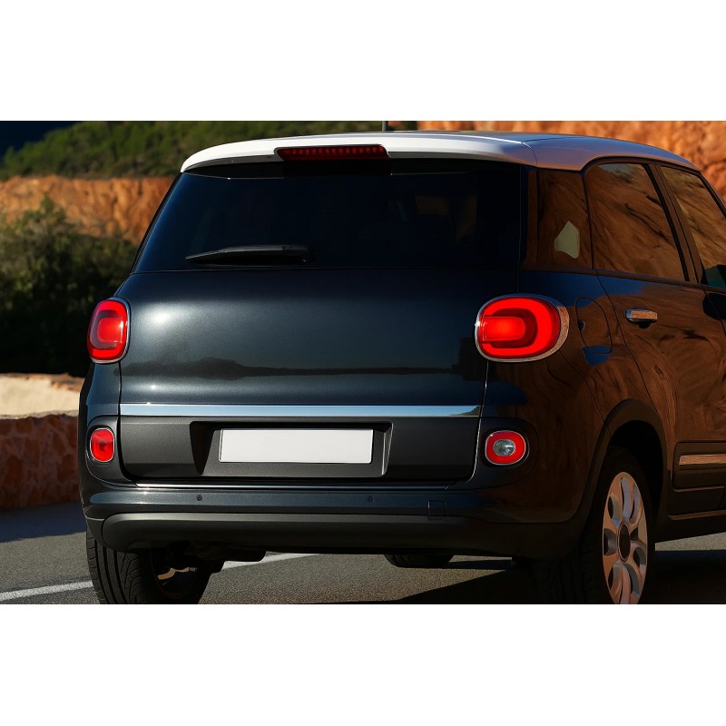 Кромка багажника (нерж.) OmsaLine - Італійська нержавійка для Fiat 500/500L