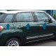 Молдинг скла (6 шт, нерж.) Carmos - Турецька сталь для Fiat 500/500L 2013-2022 рр