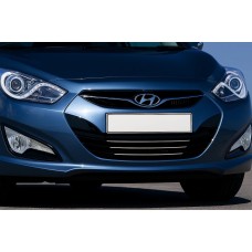 Накладки на решітку (3 шт, нерж.) для Hyundai I-40 2011-2019 рр