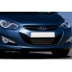 Накладки на решітку (3 шт, нерж.) для Hyundai I-40 2011-2019 рр