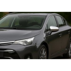 Накладки на дзеркала (2 шт, нерж) для Toyota Avensis 2009-2018 рр