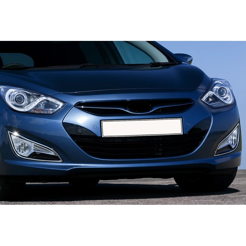Хром на противотуманки (2 шт., нерж.) для Hyundai I-40 2011-2019 рр Хром на противотуманки (2 шт., нерж.) для Hyundai I-40 2011-2019 рр