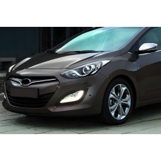 Накладка на решетку STYLE нержавейка для Hyundai I-30 2012-2017 гг