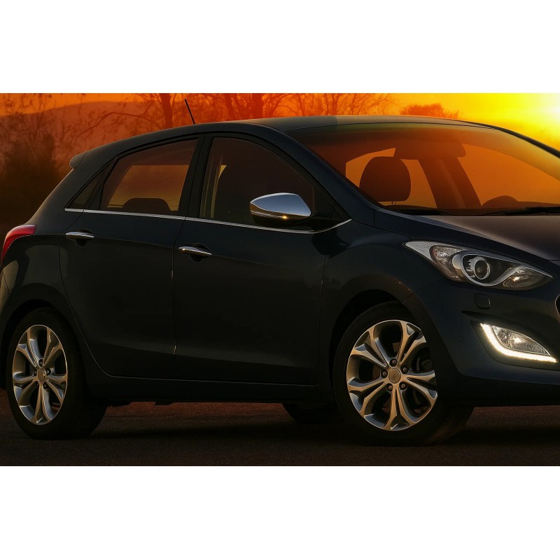 Молдинг боковых стекол (HB, нерж) для Hyundai I-30 2012-2017 гг