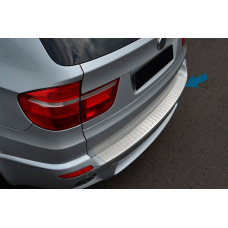 Накладка на задний бампер OmsaLine (нержавейка) для BMW X5 E70 2007-2013 гг