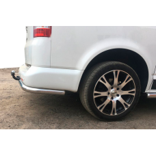 Задние уголки AK003 (2 шт., нержавейка) для Volkswagen T5 Multivan 2003-2010 гг