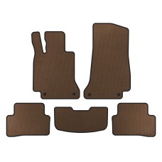 Килимки EVA (SD, Коричневий) для Mercedes C-сlass W205 2014-2021рр