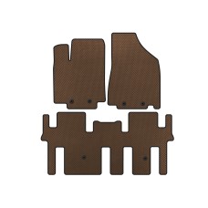 Килимки EVA (2 ряди, Коричневий) для Nissan Pathfinder R52 2012-2021 рр
